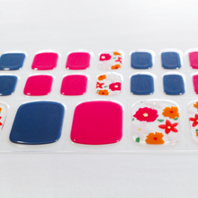 画像をギャラリービューアに読み込む, "ネイル ジェルネイルシール ジェルネイル セルフネイル
フットネイル ペディキュア サマーネイル 夏 水に強い 立体感 デザインネイル
ピンク ネイビー 花模様 花柄 華やか 甘い カジュアル"