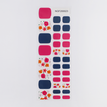 画像をギャラリービューアに読み込む, "ネイル ジェルネイルシール ジェルネイル セルフネイル
フットネイル ペディキュア サマーネイル 夏 水に強い 立体感 デザインネイル
ピンク ネイビー 花模様 花柄 華やか 甘い カジュアル"