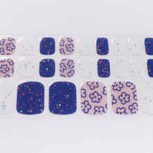 画像をギャラリービューアに読み込む, "ネイル ジェルネイルシール ジェルネイル セルフネイル
フットネイル ペディキュア サマーネイル 夏 水に強い 立体感 デザインネイル
花柄 オーロラ ラメ 華やか 乳白 ネイビー アクセント フェミニン カジュアル"