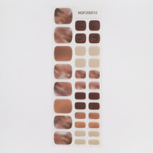 画像をギャラリービューアに読み込む, "ネイル ジェルネイルシール ジェルネイル セルフネイル
フットネイル ペディキュア サマーネイル 夏 水に強い 立体感 デザインネイル
ブラウンベージュ ニュアンス マーブルデザイン シック カジュアル 肌なじみ"