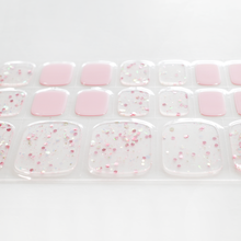 画像をギャラリービューアに読み込む, "ネイル ジェルネイルシール ジェルネイル セルフネイル
フットネイル ペディキュア サマーネイル 夏 水に強い 立体感 デザインネイル
透明 ピンクラメ きらめき ミルキーピンク 華やか 遊び心"