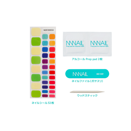 "ネイル　ジェルネイルシール　ジェルネイル　セルフネイル
フットネイル　ペディキュア　サマーネイル　夏　水に強い　立体感　デザインネイル
緑　グリーン　青　ブルー　ピンク　ビビッドカラー　元気　遊び心"