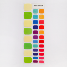 画像をギャラリービューアに読み込む, &quot;ネイル　ジェルネイルシール　ジェルネイル　セルフネイル
フットネイル　ペディキュア　サマーネイル　夏　水に強い　立体感　デザインネイル
緑　グリーン　青　ブルー　ピンク　ビビッドカラー　元気　遊び心&quot;
