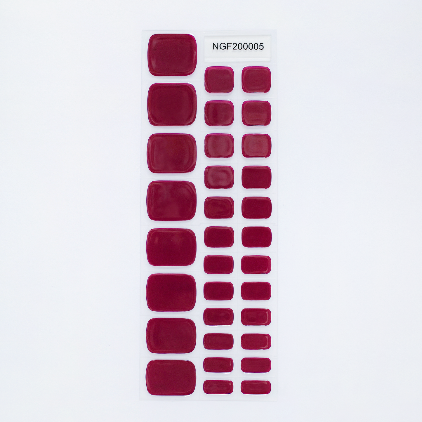 "ネイル　ジェルネイルシール　ジェルネイル　セルフネイル
フットネイル　ペディキュア　サマーネイル　夏　水に強い　立体感　デザインネイル
ワインレッド　透け感　色気　落ち着き　アクセント"