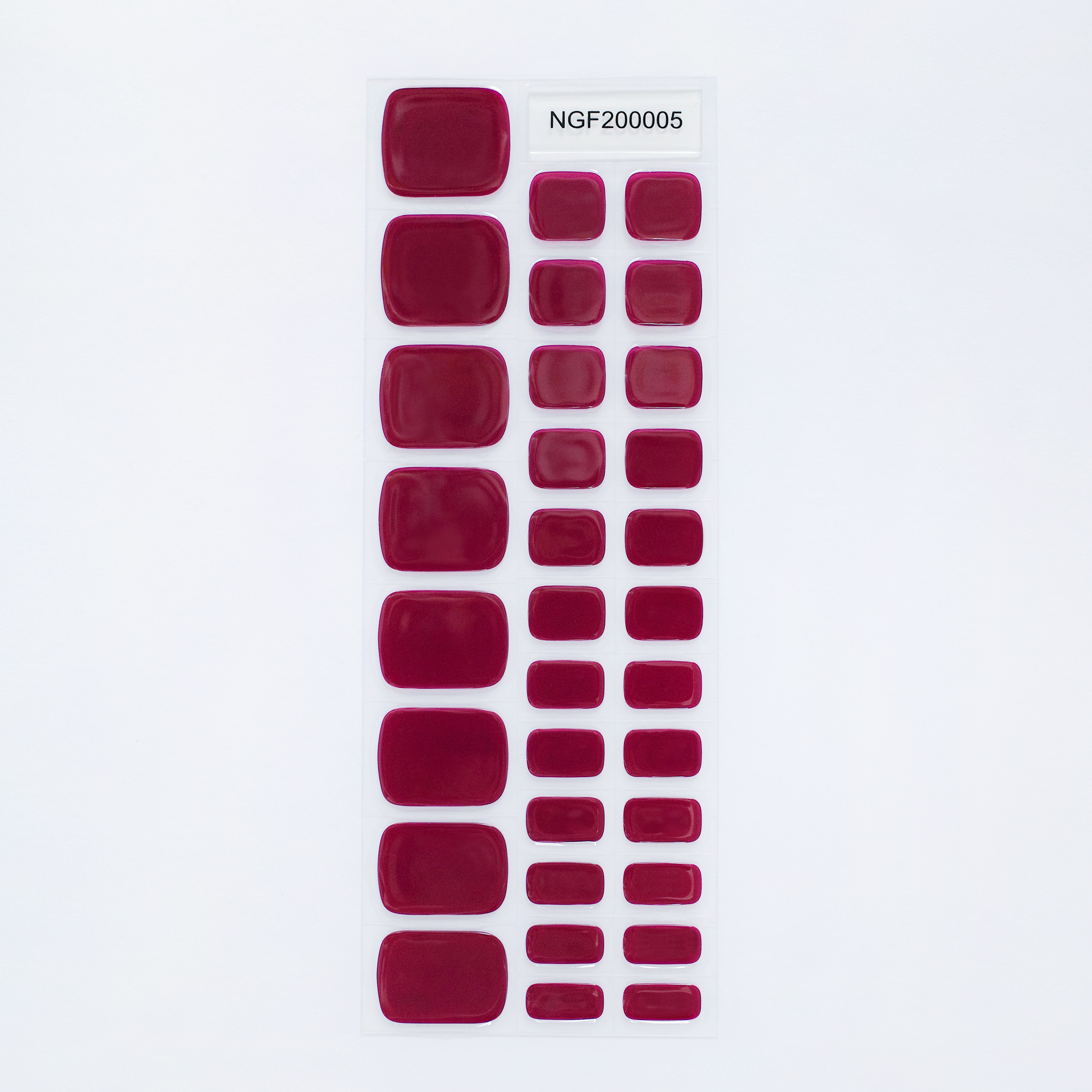 "ネイル　ジェルネイルシール　ジェルネイル　セルフネイル
フットネイル　ペディキュア　サマーネイル　夏　水に強い　立体感　デザインネイル
ワインレッド　透け感　色気　落ち着き　アクセント"