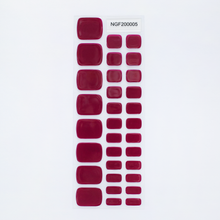 画像をギャラリービューアに読み込む, &quot;ネイル　ジェルネイルシール　ジェルネイル　セルフネイル
フットネイル　ペディキュア　サマーネイル　夏　水に強い　立体感　デザインネイル
ワインレッド　透け感　色気　落ち着き　アクセント&quot;
