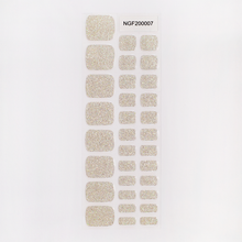 画像をギャラリービューアに読み込む, &quot;ネイル　ジェルネイルシール　ジェルネイル　セルフネイル
フットネイル　ペディキュア　サマーネイル　夏　水に強い　立体感　デザインネイル
繊細　シルバー　ラメ　透明感　神秘的　ニュアンス　シンプル　洗練　大人　グリッター&quot;
