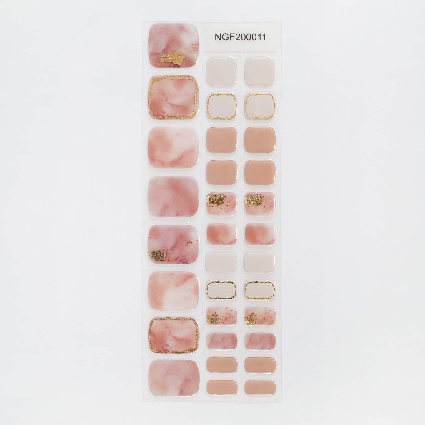 "ネイル　ジェルネイルシール　ジェルネイル　セルフネイル
フットネイル　ペディキュア　サマーネイル　夏　水に強い　立体感　デザインネイル
ローズピンク　ベージュ　金　ゴールド　ニュアンス　マーブル模様"