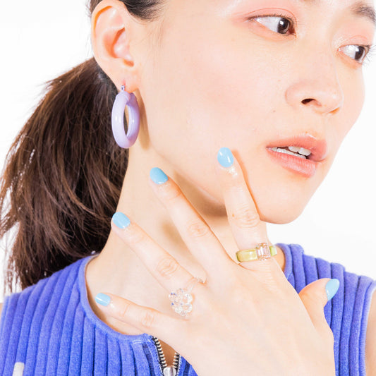 ネイル　ジェルネイルシール　ジェルネイル　セルフネイル
シンプル　ワンカラーネイル　存在感　推し色　ラッキーカラー　アレンジ
爽やか　軽やか　水色　ライトブルー　清潔感　リフレッシュ