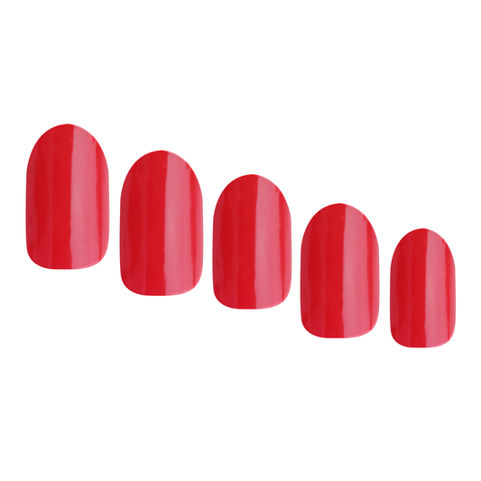 ネイル　ジェルネイルシール　ジェルネイル　セルフネイル
シンプル　ワンカラーネイル　存在感　推し色　ラッキーカラー　アレンジ
ビビッド　赤　レッド　特別な日　勝負の日